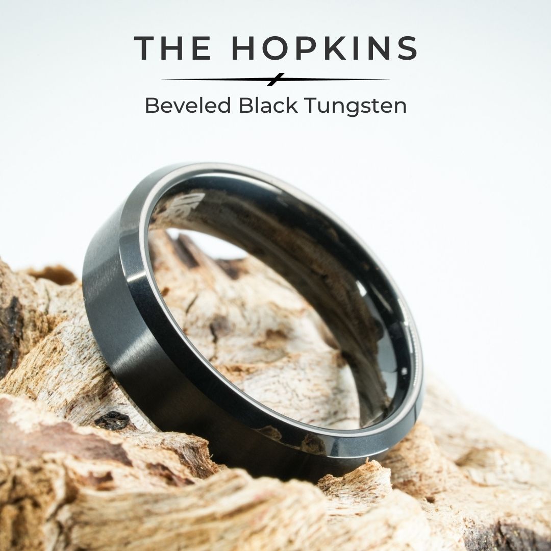 The Hopkins Black Tungsten Ring
