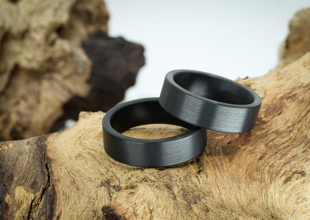 The Taro Black Tungsten Ring