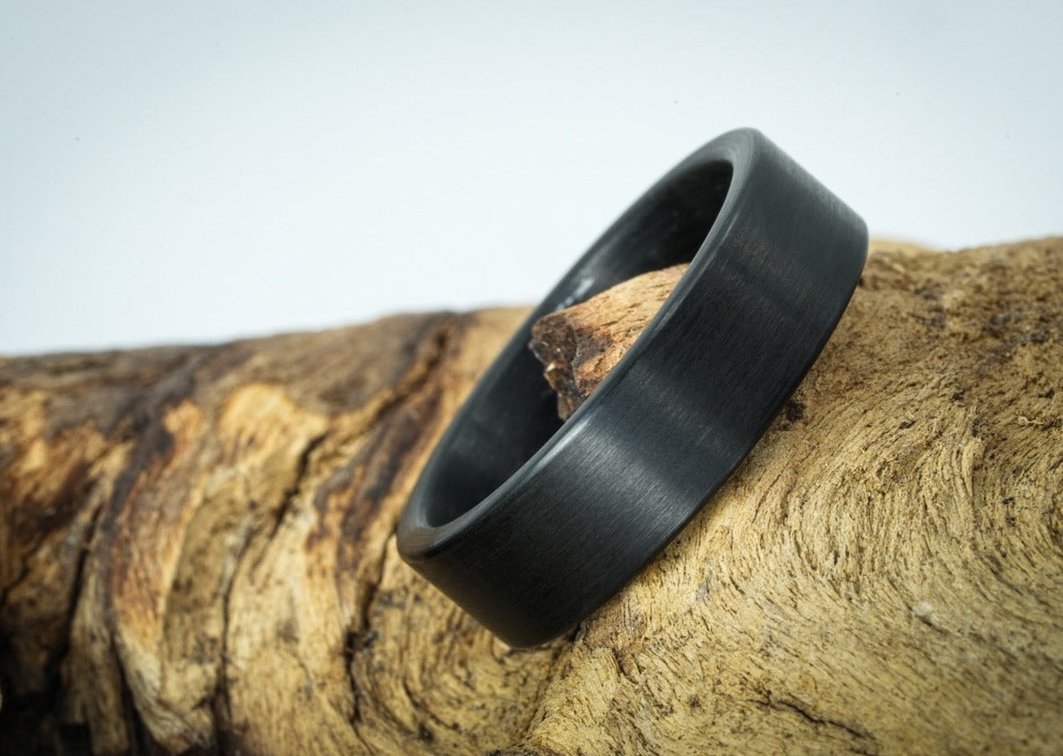 The Taro Black Tungsten Ring