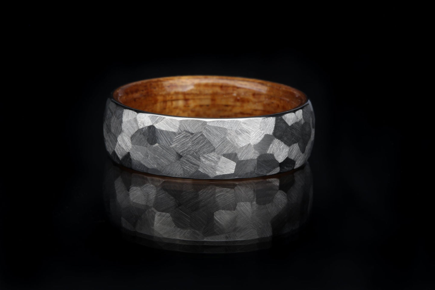 Close Up "Boseman" Titanium Ring + Bentwood Interior