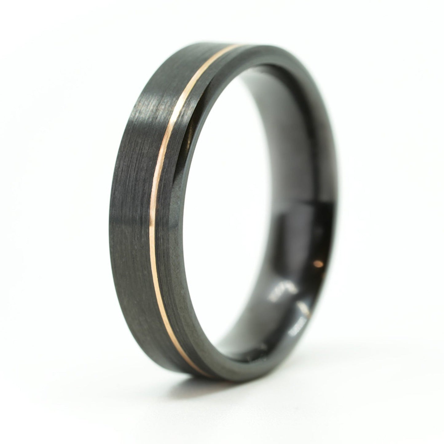 Custom-Built "Elliot" Zirconium & 14k Rings