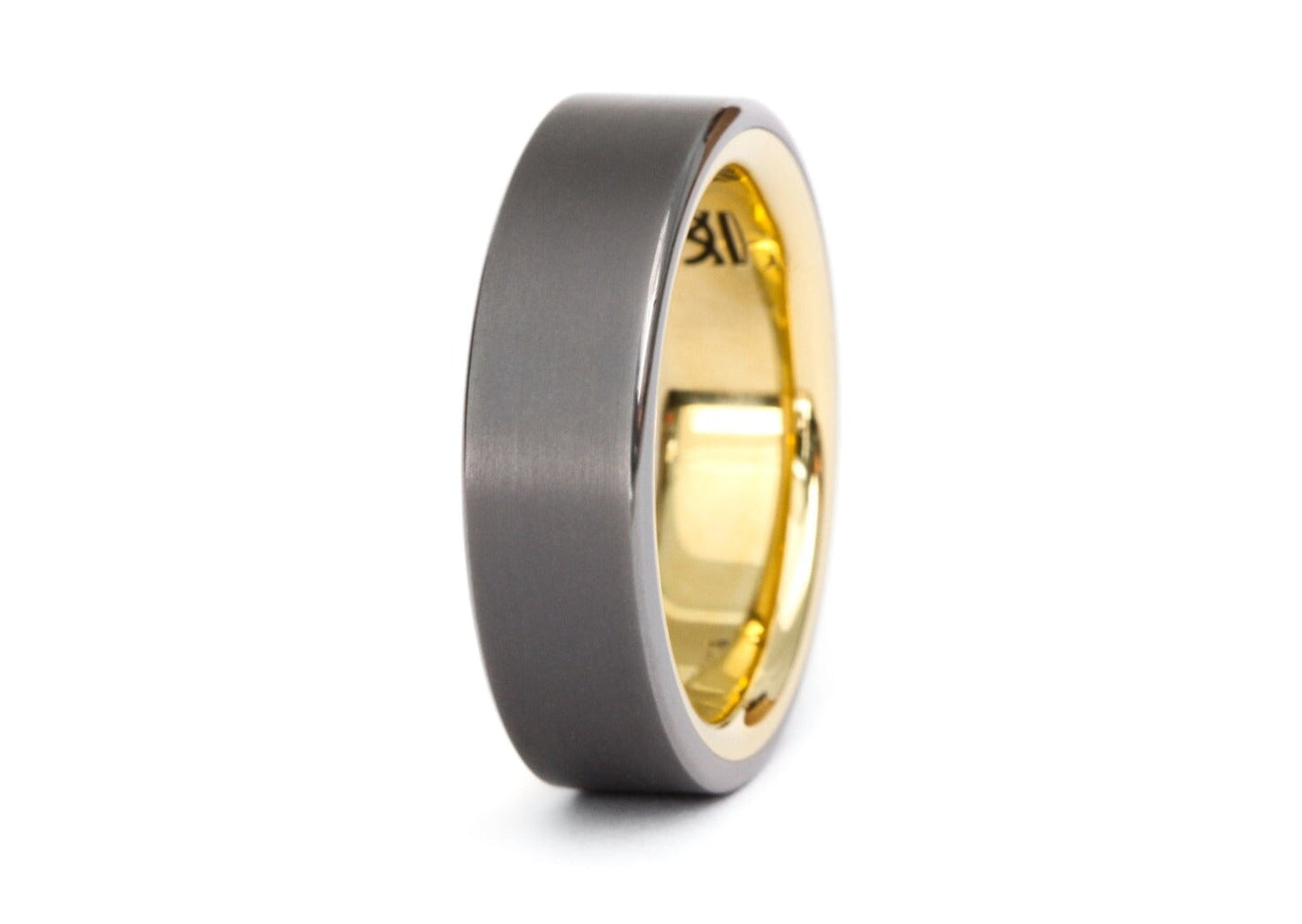 Custom "Klimt" Ring: Tantalum & Gold Rings
