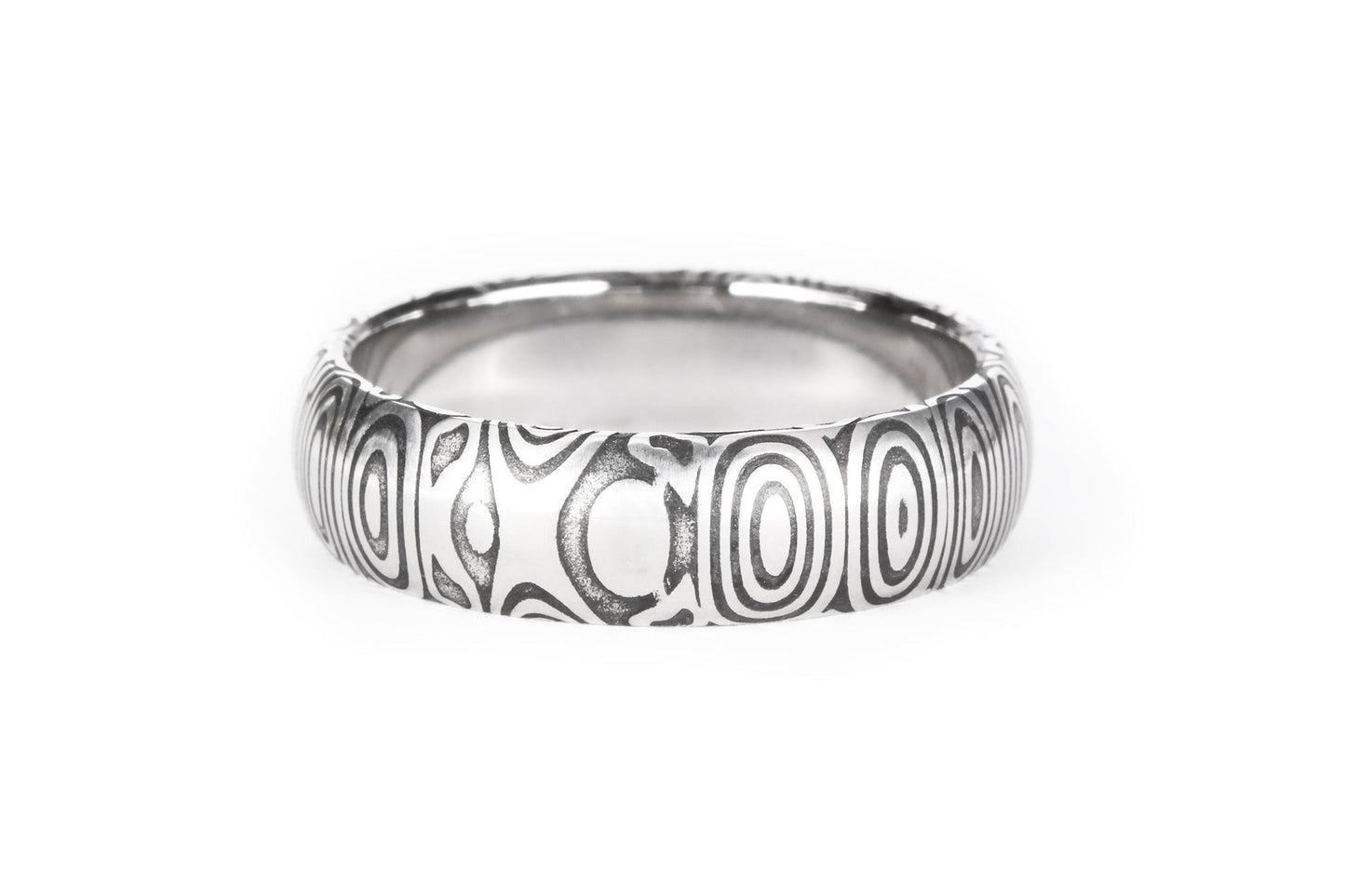 Custom "Wootz" Damascus Steel Rings