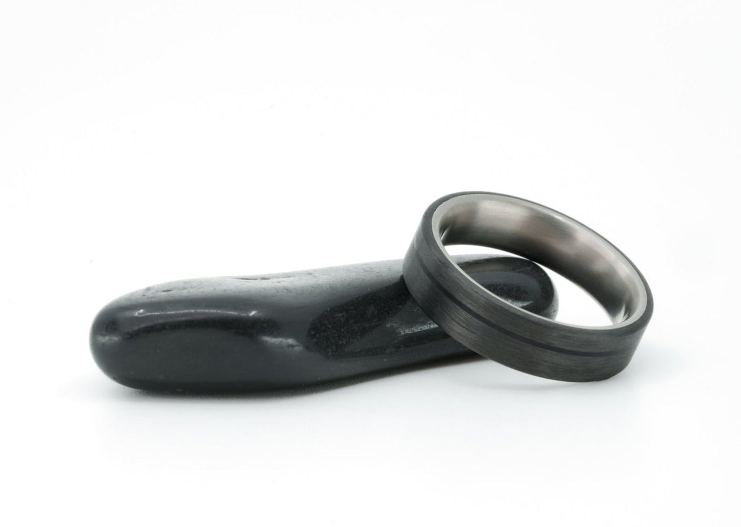 Dual Carbon x Titanium "Raymond" Ring Rings