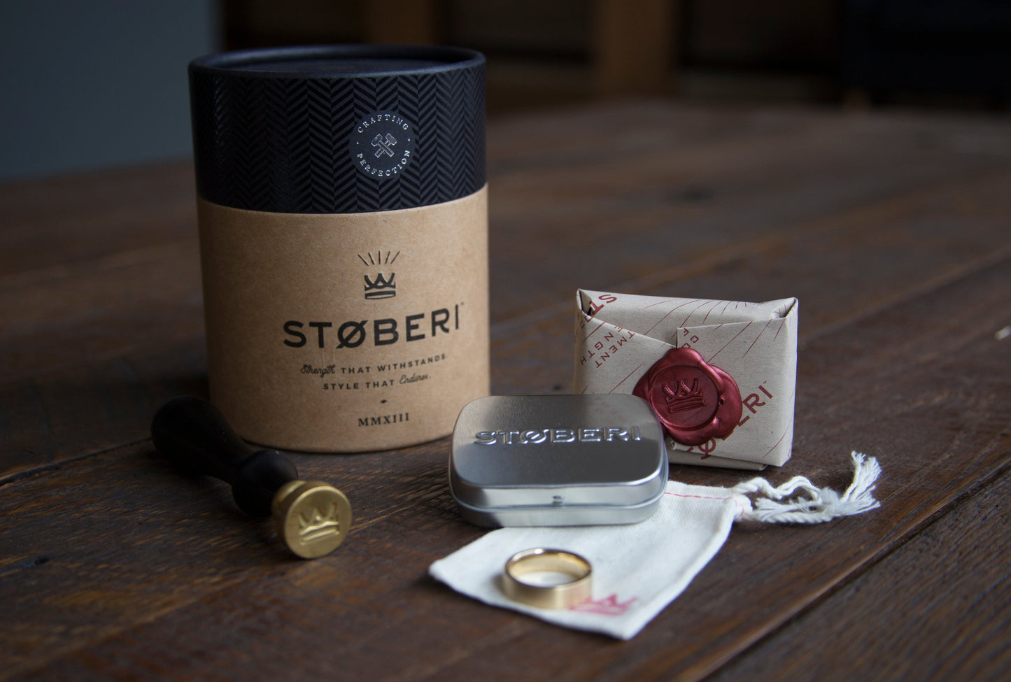 The 'Albers' Engraved Titanium Ring