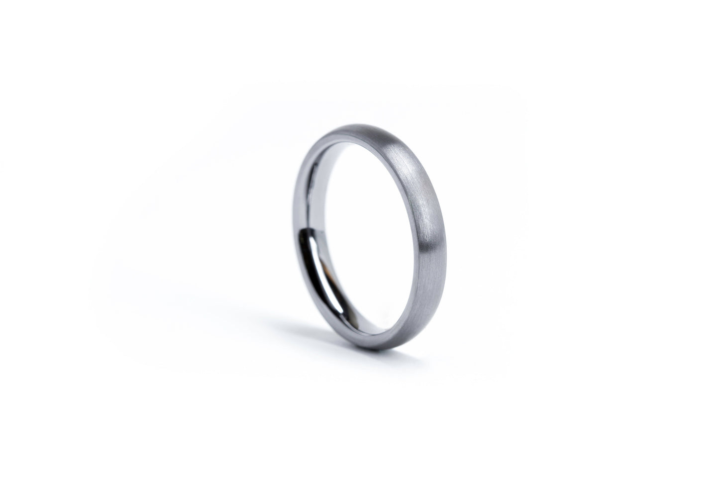 Paired Tantalum Domed Ring Set Rings