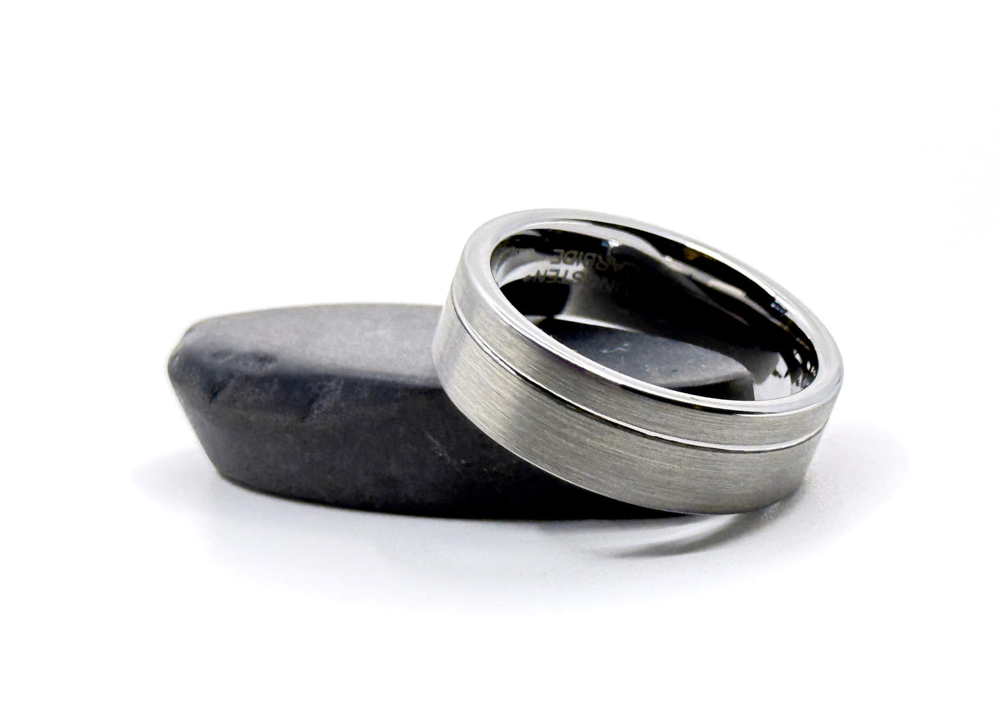 Size 12 Closeout Ring: "Costello" Tungsten