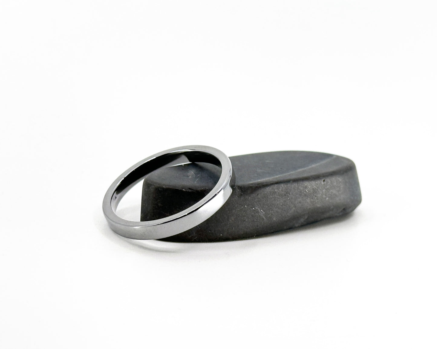 Size 10.5 Closeout Ring: Flat Profile "Halycon" Tantalum