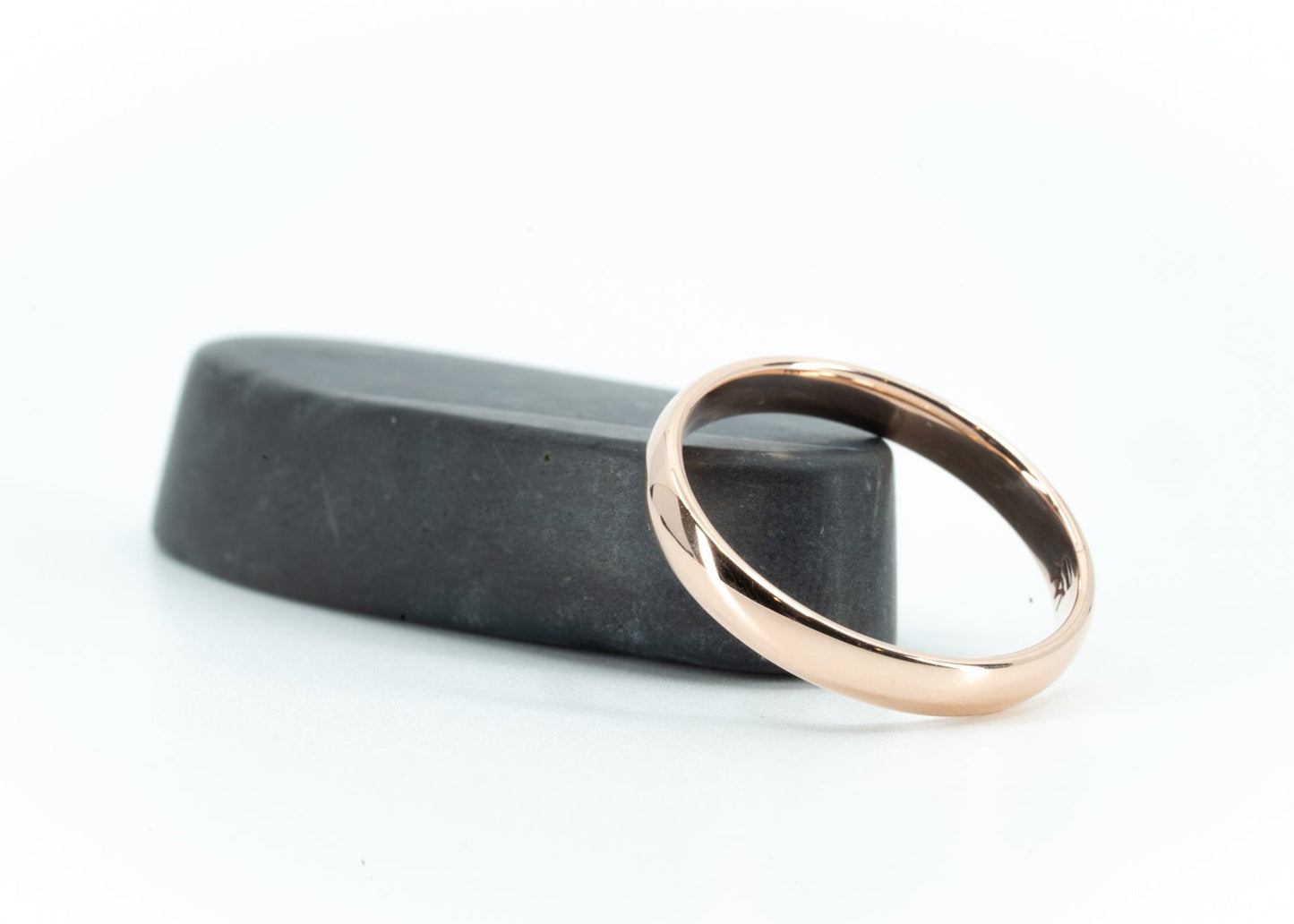 Size 8 Closeout Ring: "Laramore" 14k Rose Gold