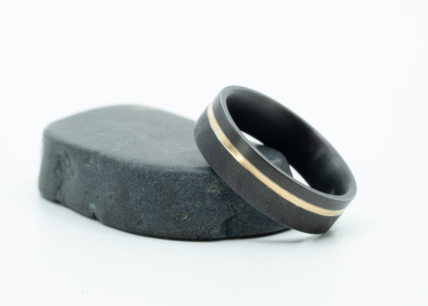 Black Zirconium "Rae" with 14k or Platinum