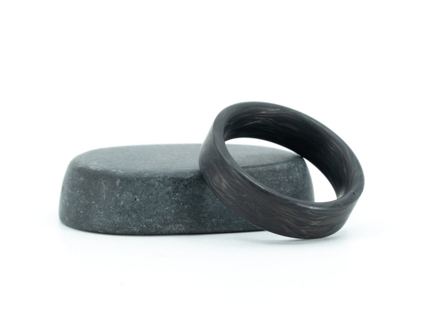 Size 9.5 Closeout Ring: "Freeman" Forged Carbon Fiber