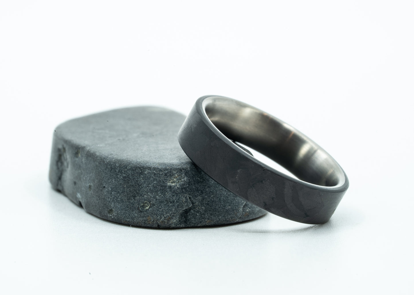 Carbon & Titanium Prototype Ring: The Graham