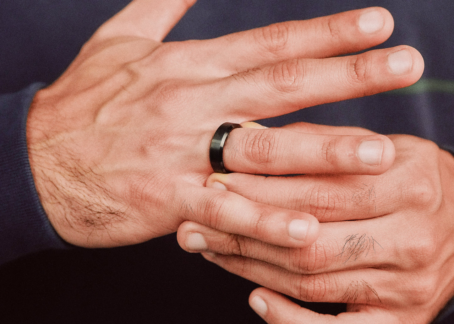 The Hopkins Black Tungsten Ring