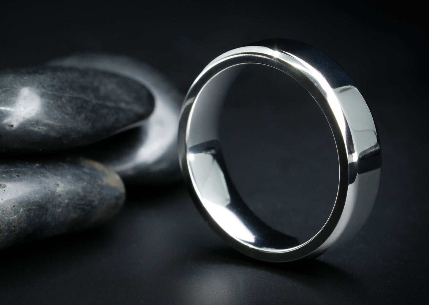 The Owens Beveled Cobalt Ring