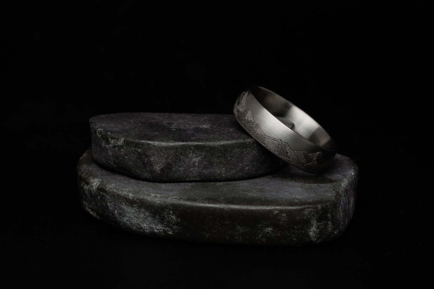 The 'Katsura' Titanium Mountain Ring