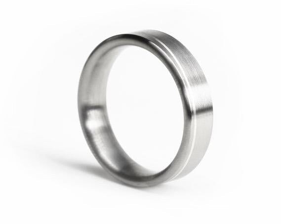 The Eero Titanium x Silver Inlay Rings 