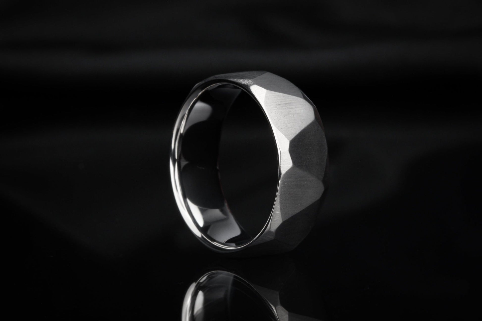 The Ghent Obsidian Titanium Rings 