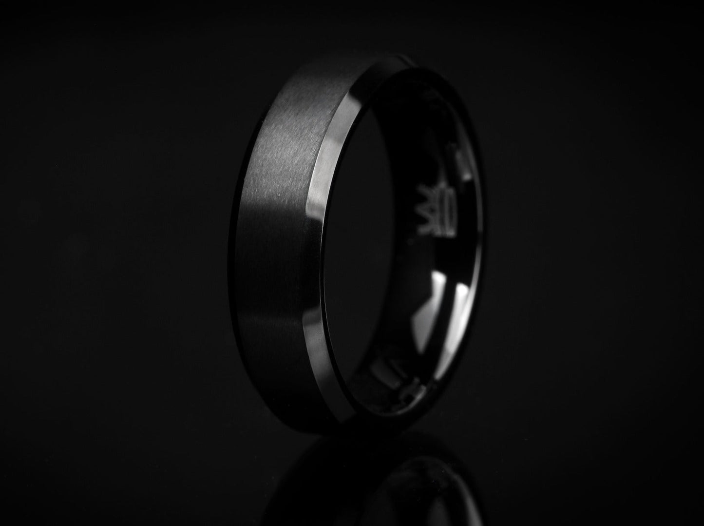 The Hopkins Black Tungsten Ring Rings 