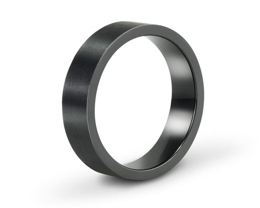 The Phoenix Black Titanium Band Rings