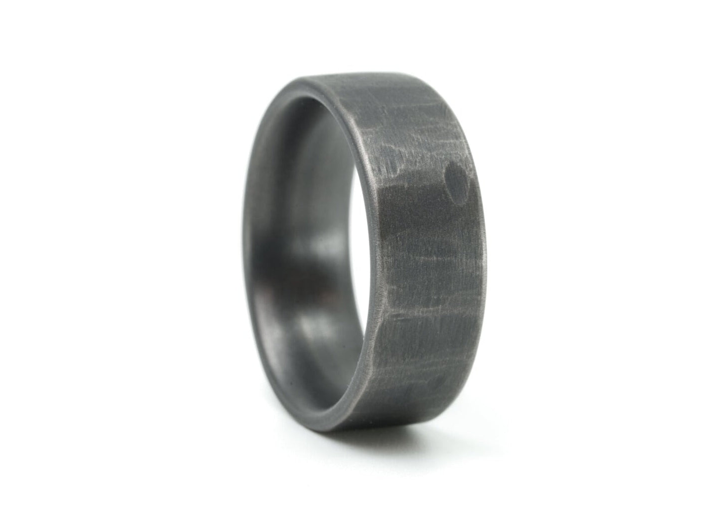 The Shepard Distressed Titanium Rings 