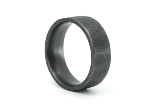 The Shepard Distressed Titanium Rings