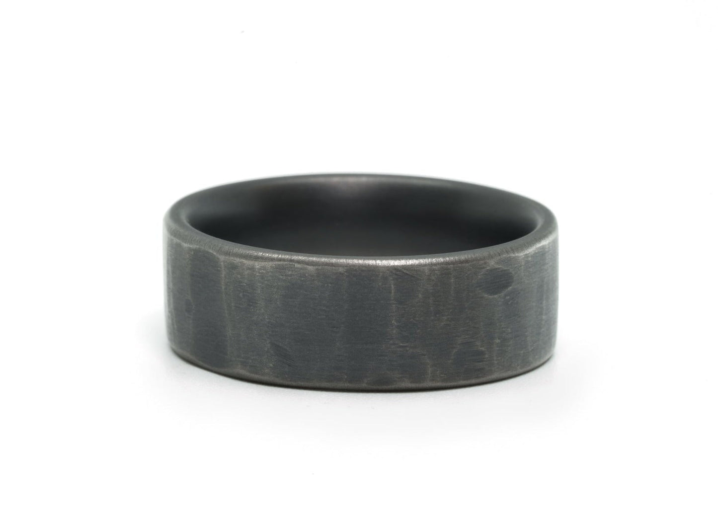 The Shepard Distressed Titanium Rings 