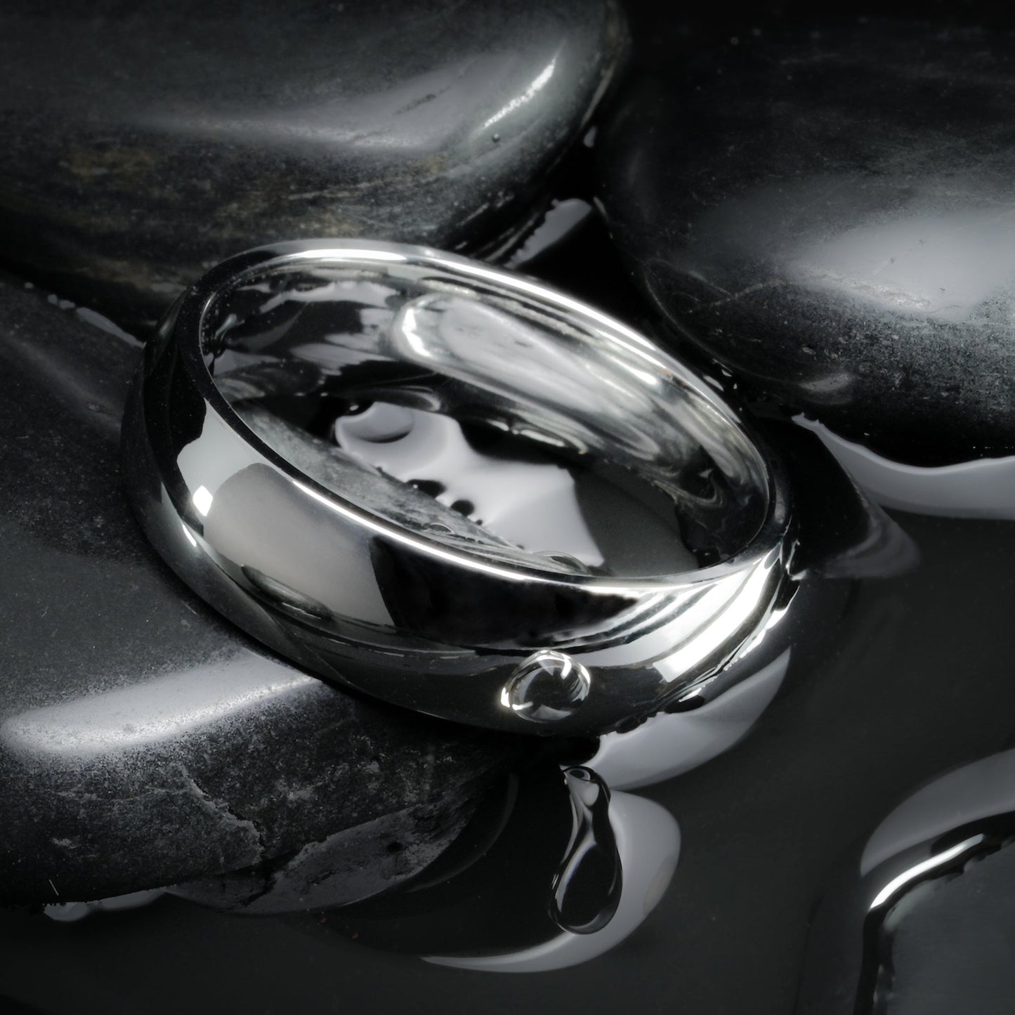 The Whitman Domed Cobalt Ring Rings