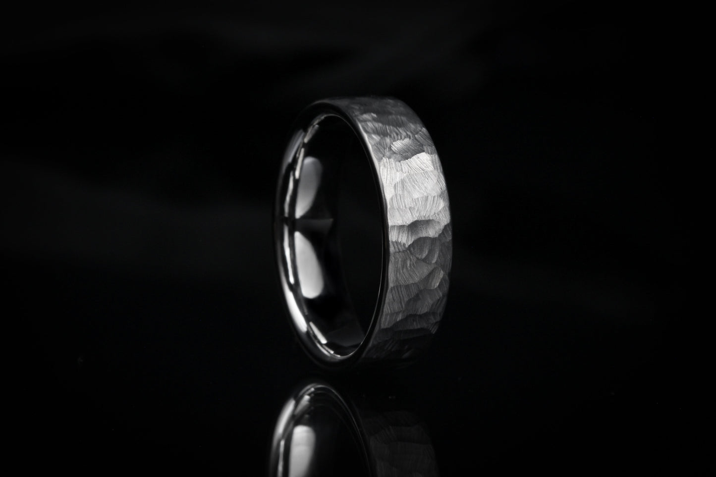 Titanium "Cornell" Couples Ring Set Rings