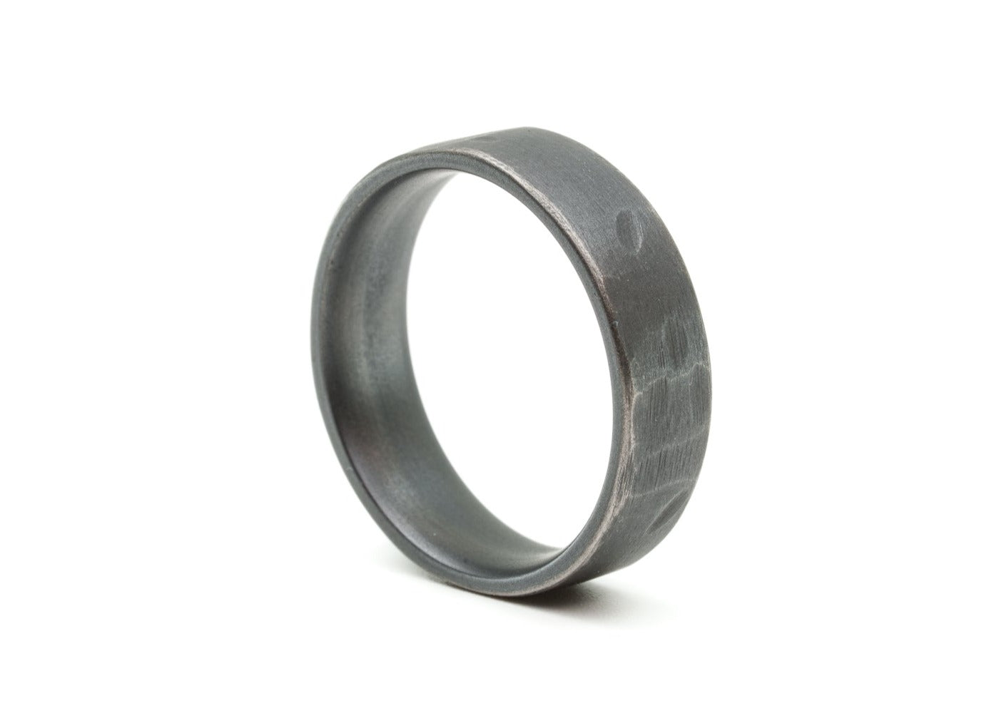 Custom 'Shepard' Distressed Titanium Ring