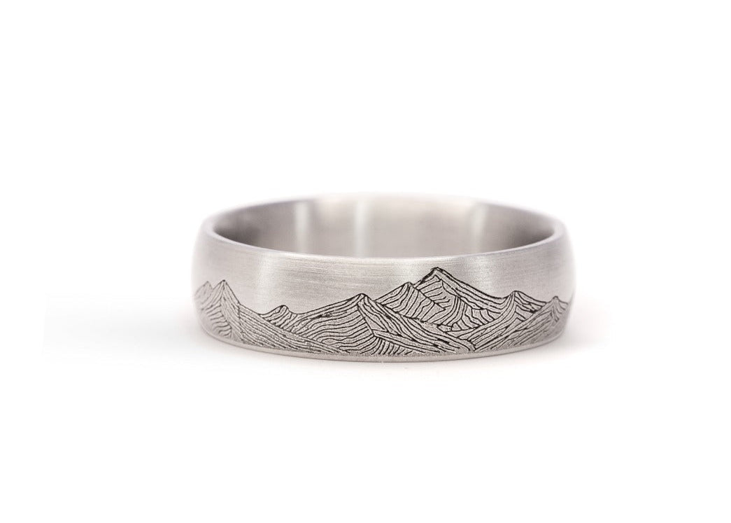 The 'Katsura' Titanium Mountain Ring