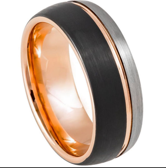 X283 Custom Ring: Two-Toned Tungsten