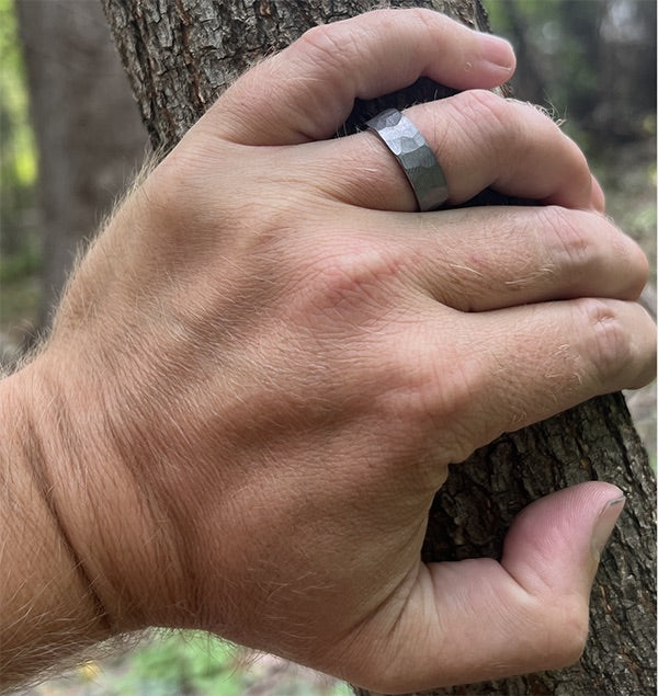 The 'Ulrich' Distressed Tantalum Ring
