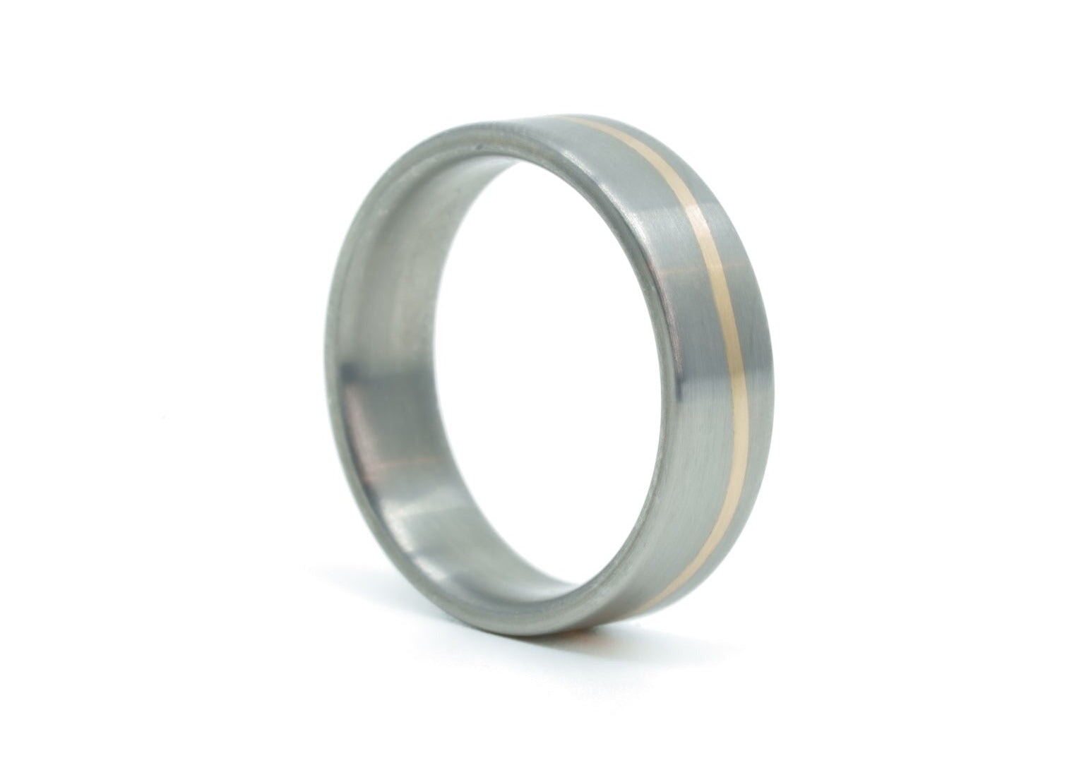 Custom-Built 14k "Eero" Titanium Rings 