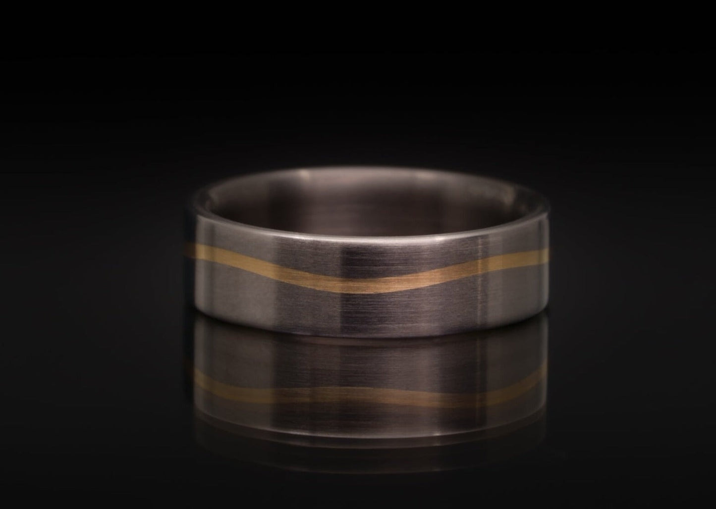 Custom-Built 14k "Eero" Titanium Rings 