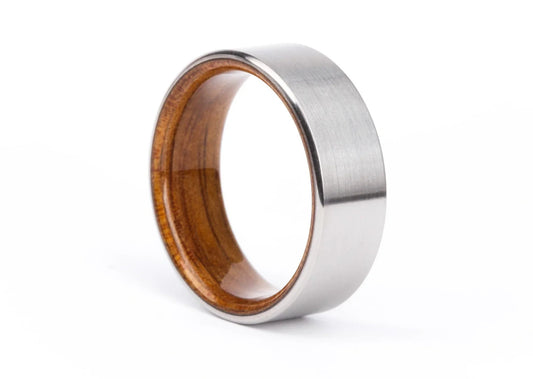 Custom "Guthrie" Titanium & Wood Ring SCSTM 