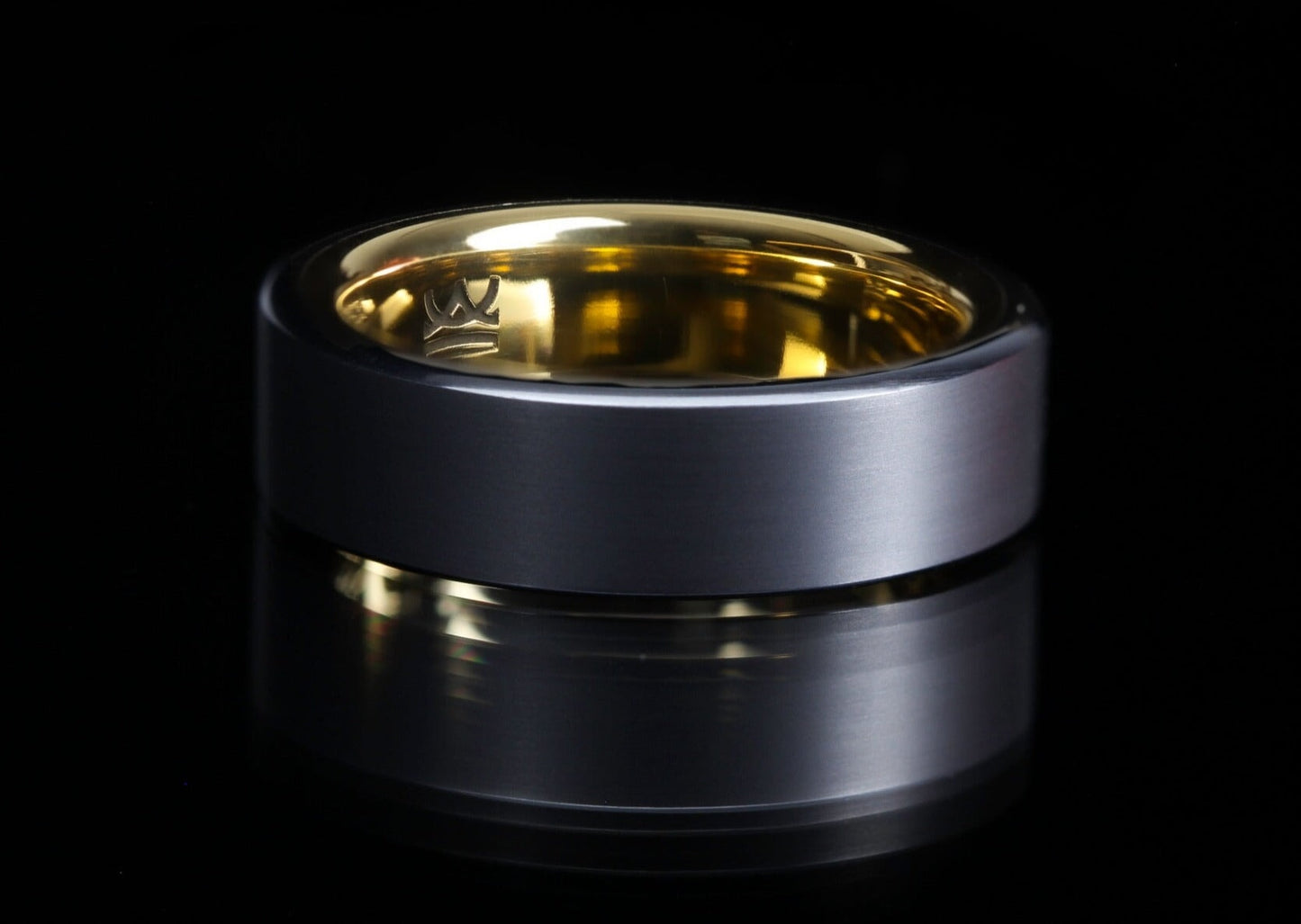 Custom "Klimt" Ring: Tantalum & Gold Rings 