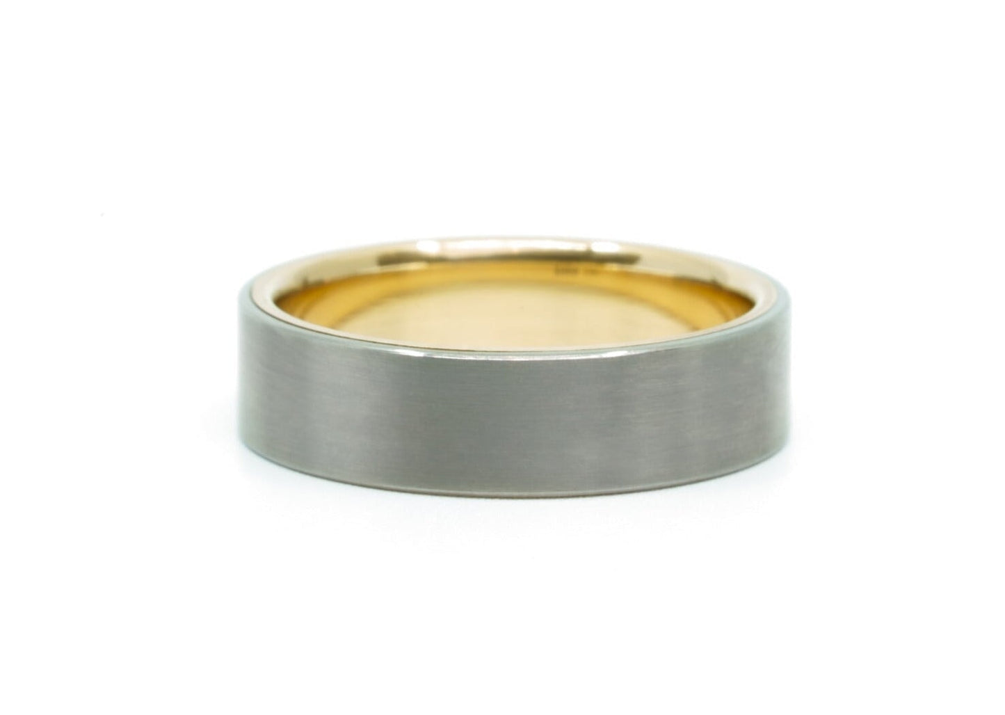 The 'Klimt' Titanium Ring with 14k Interior