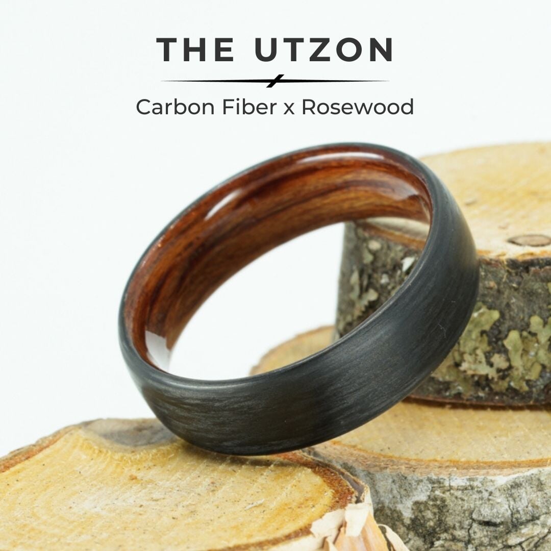 Custom "Utzon" Carbon x Wood Ring SCSTM 