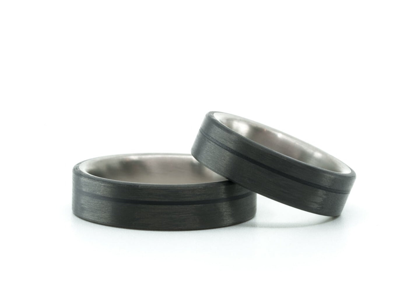 Dual Carbon x Titanium "Raymond" Ring Rings 