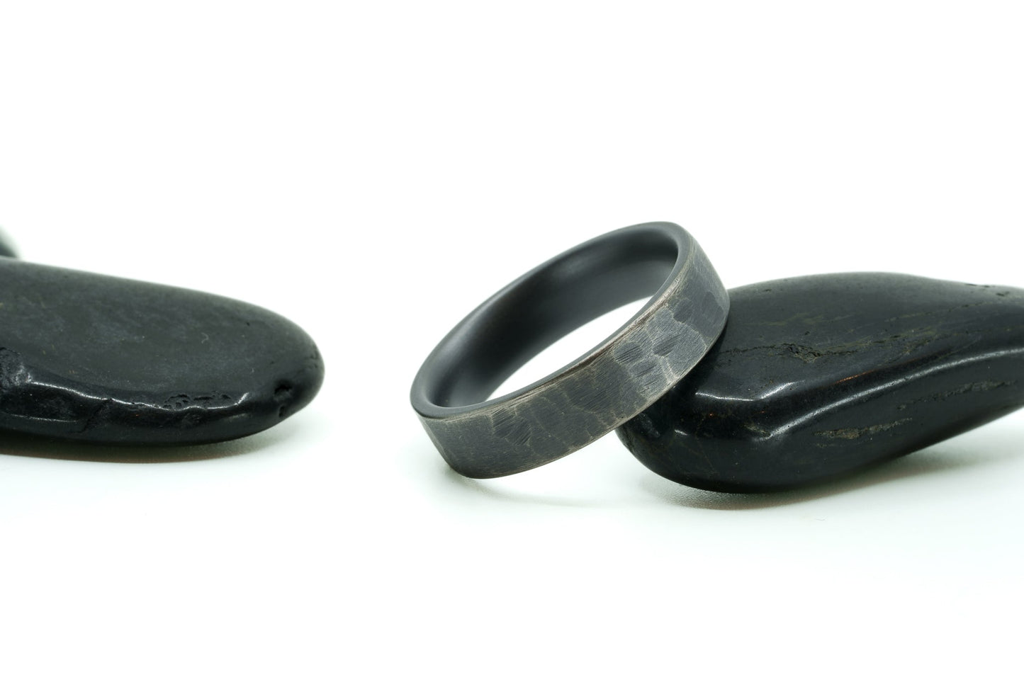 Custom 'Shepard' Distressed Titanium Ring