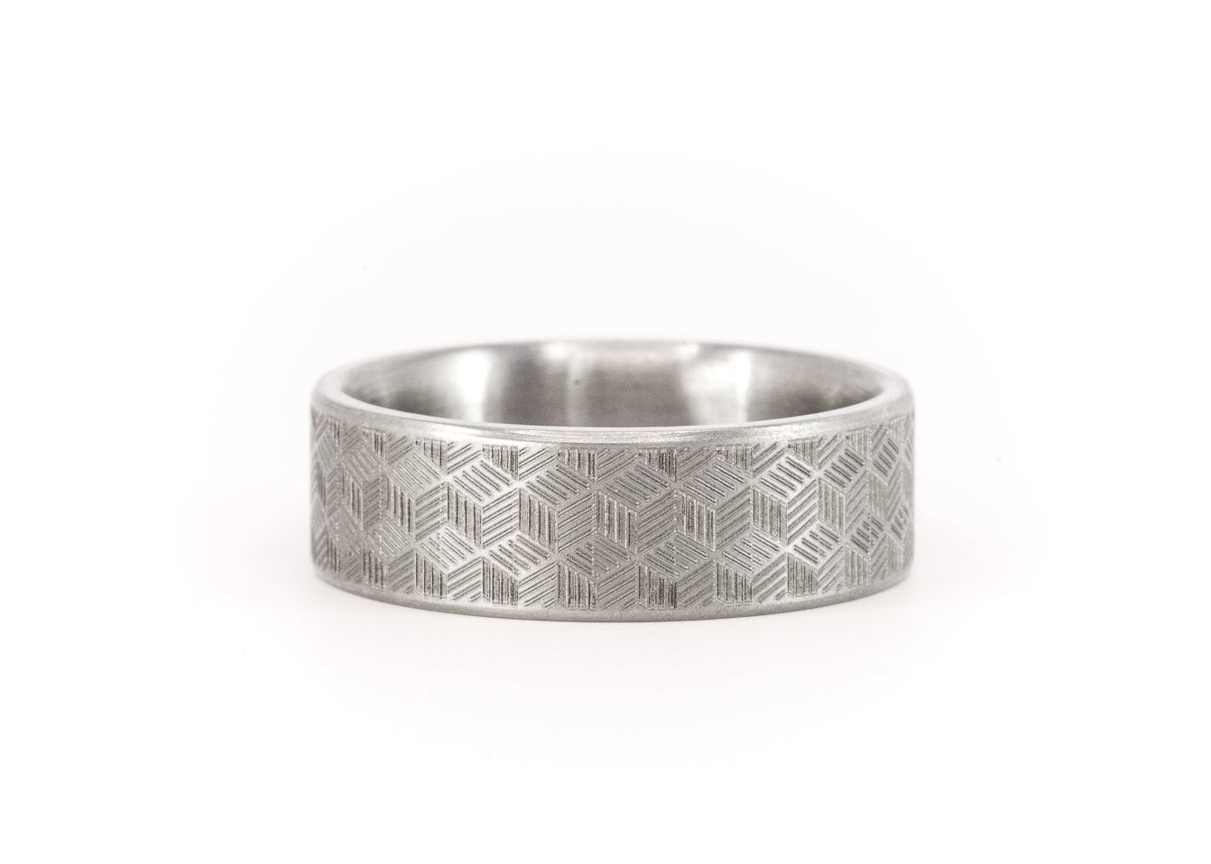 The 'Albers' Engraved Titanium Ring