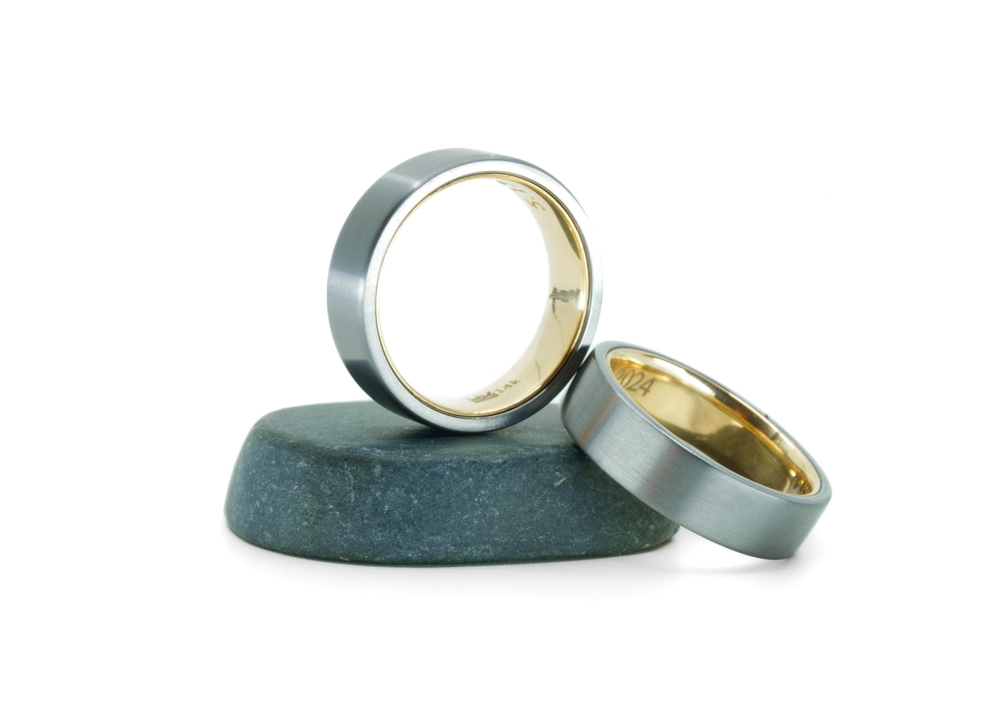 The 'Klimt' Tantalum Ring with 14k Interior