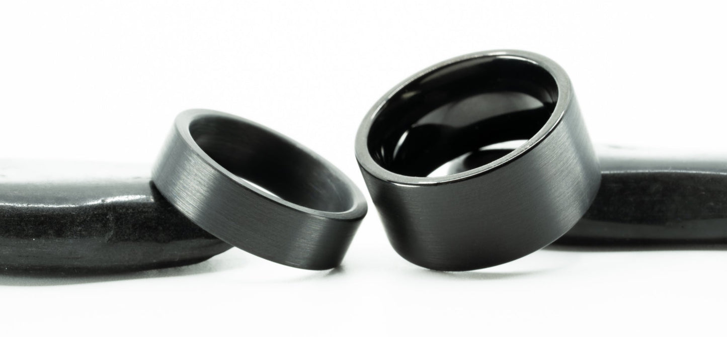The Taro Black Tungsten Ring