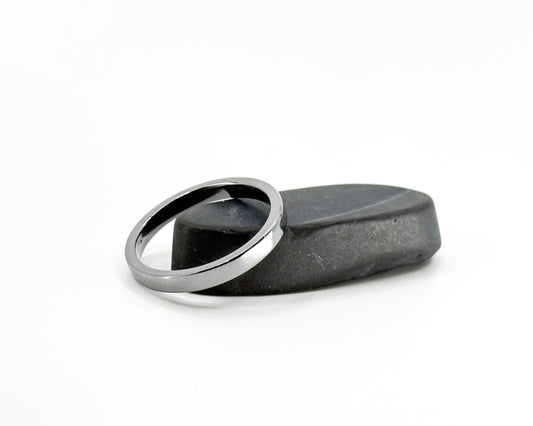 Size 10.5 Closeout Ring: Flat Profile "Halycon" Tantalum