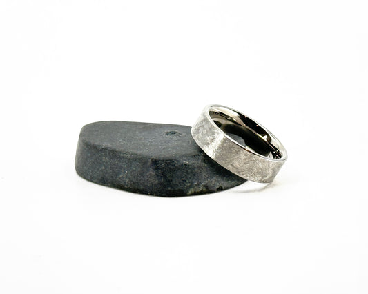 Size 6.5 Prototype Ring: Brüns Variant Distressed Titanium