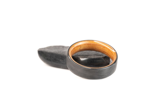 Size 9.5 Closeout Ring: "Utzon" Carbon x Bentwood