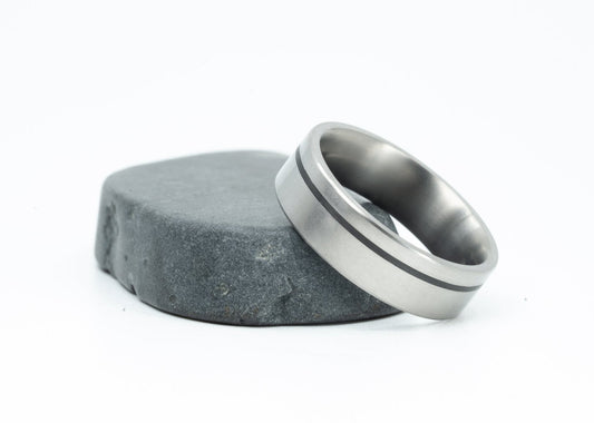 Size 8.0 Prototype Ring: Senna Variant Carbon + Ti