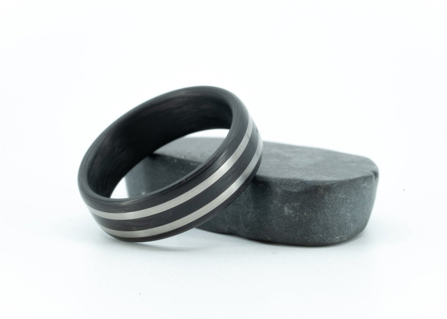 Size 10.5 Prototype Ring: Titanium & Carbon Fiber
