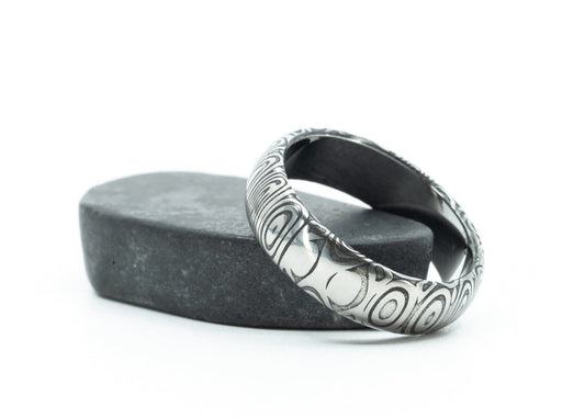 Size 9.5 Prototype Ring: Argentine Damascus
