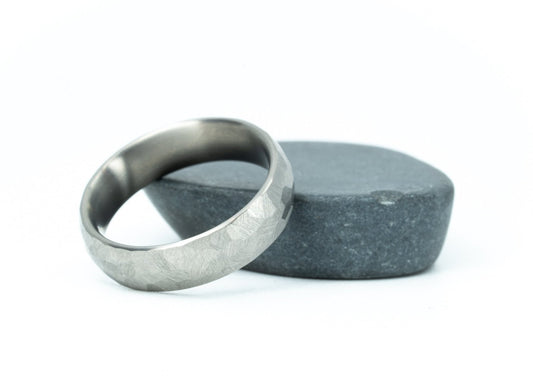 Size 9.0 Closeout Ring: Original "Charles" Titanium